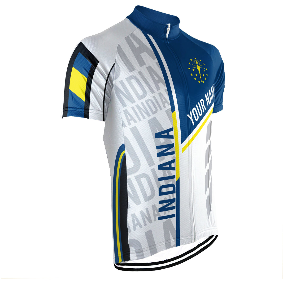 Customized Indiana Short Sleeve Cycling Jersey for Men