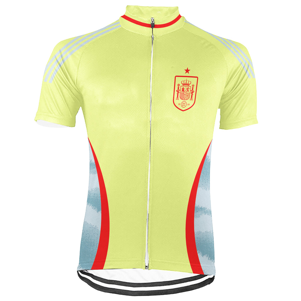 Personalized Spain Short Sleeve Cycling Jersey for Men