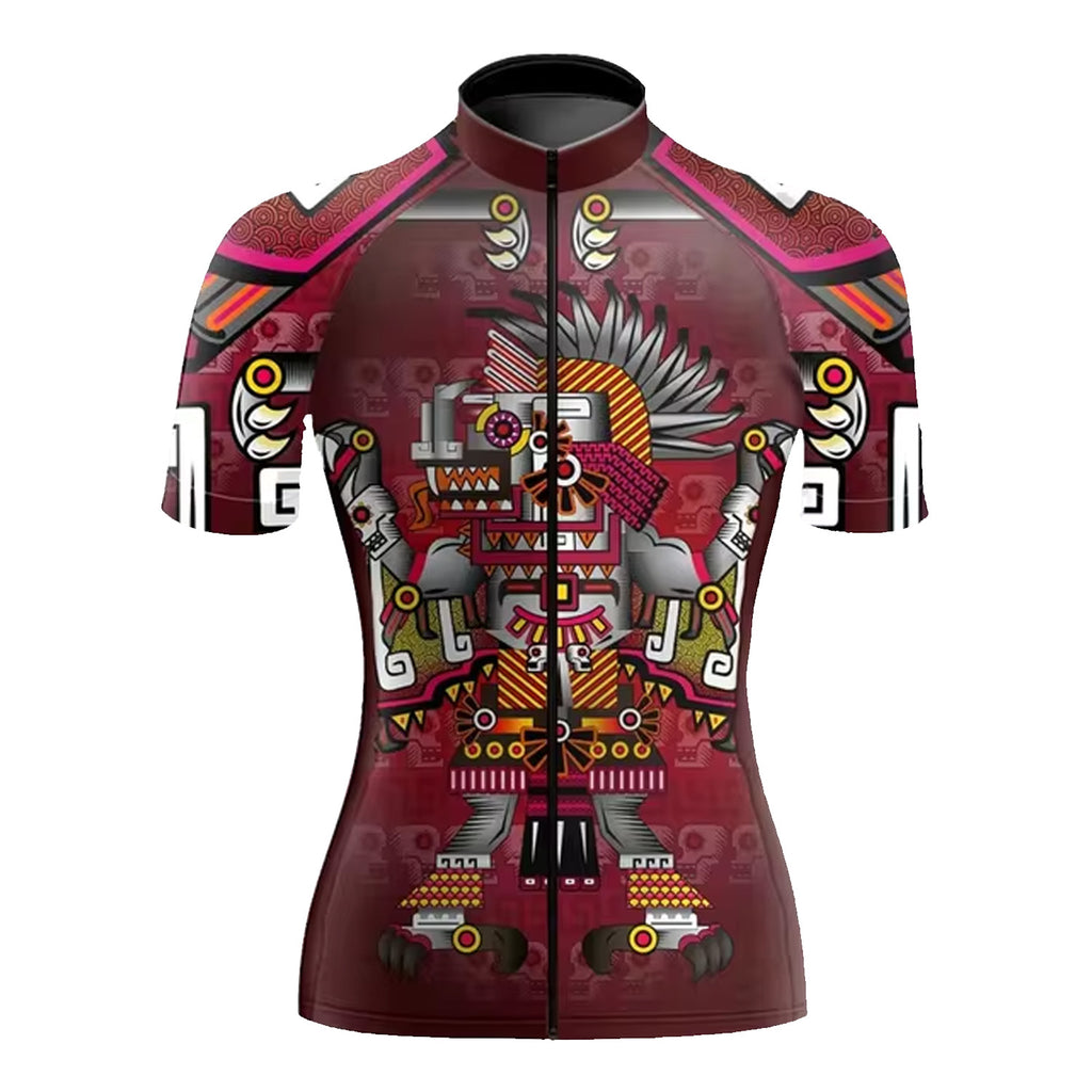 Customized Mexico Aztec Cycling Short Sleeve For Women