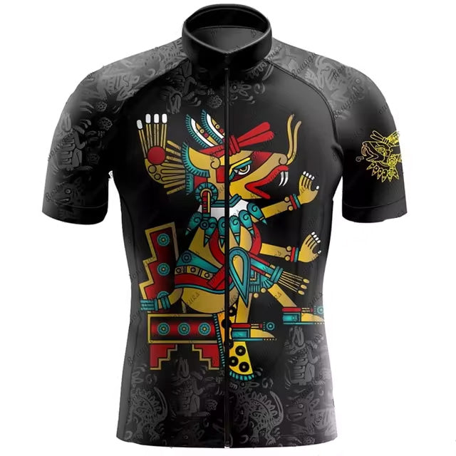 Customized Mexico Aztec Cycling Short Sleeve For Men