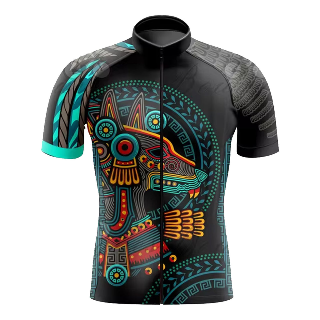 Customized Mexico Aztec Cycling Short Sleeve For Men