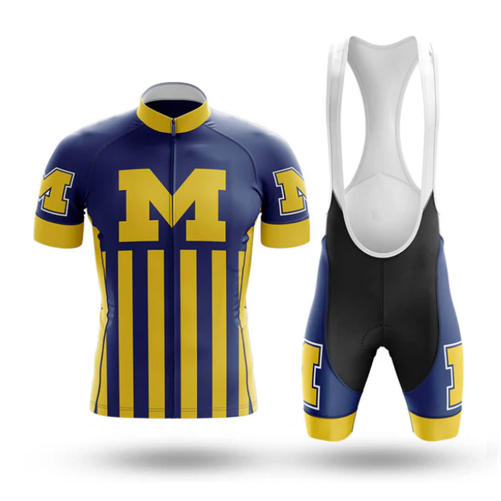 Customized Name University of Michigan Cycling Kit For Men