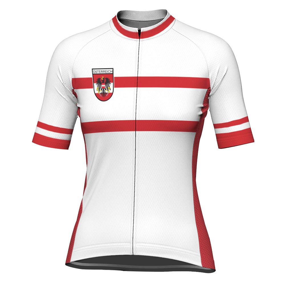 Customized Austria Short Sleeve Cycling Jersey for Women