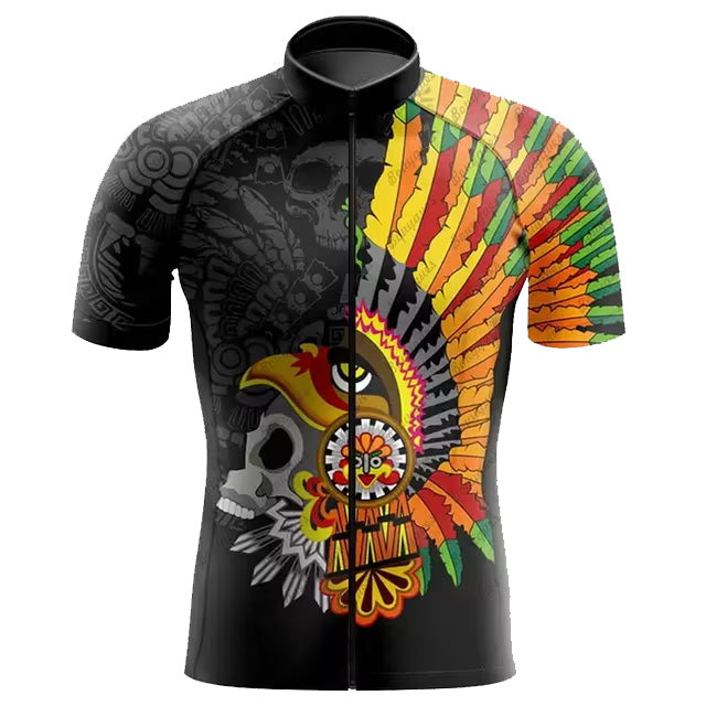 Customized Mexico Aztec Cycling Short Sleeve For Men