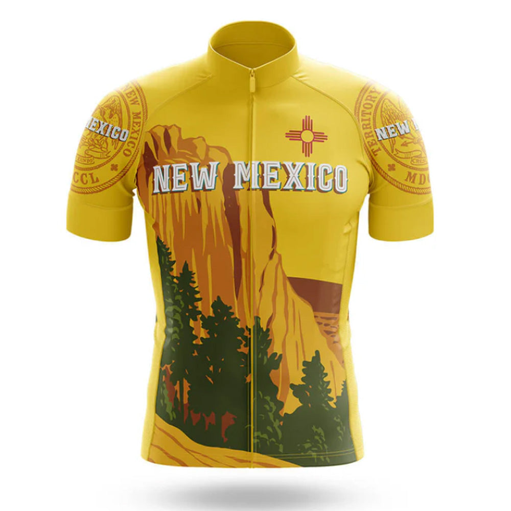 Customized New Mexico Short Sleeve Cycling Jersey for Men