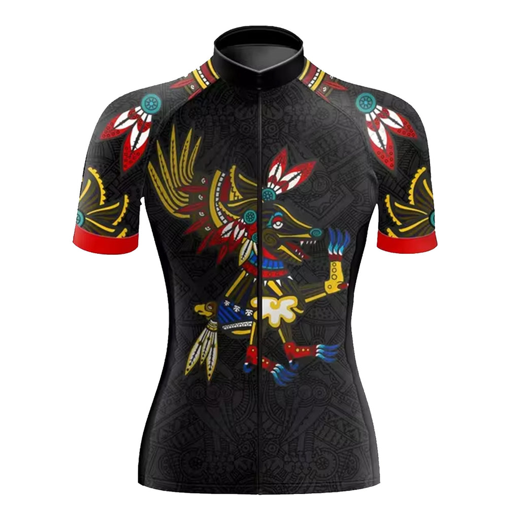 Customized Mexico Aztec Cycling Short Sleeve For Women