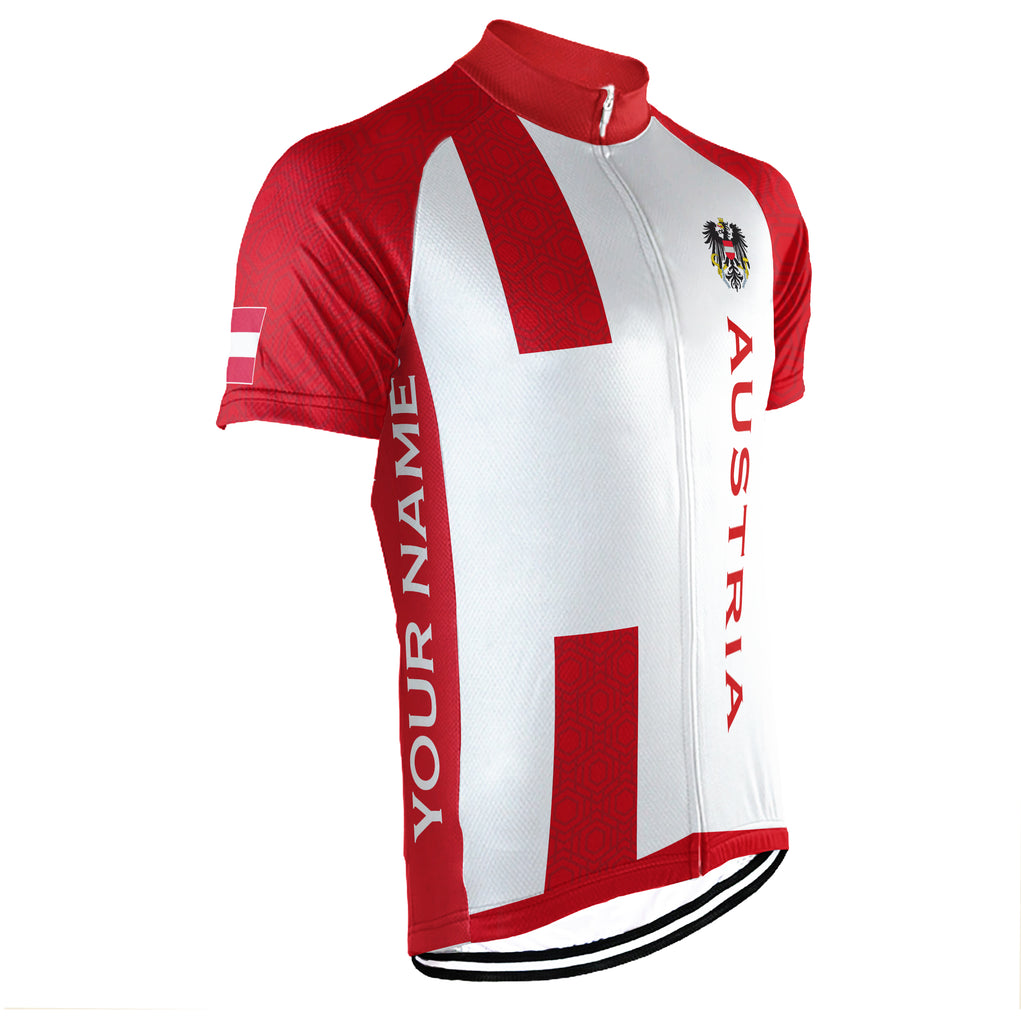 Customized Austria Short Sleeve Cycling Jersey for Men D01280520_15 / XL