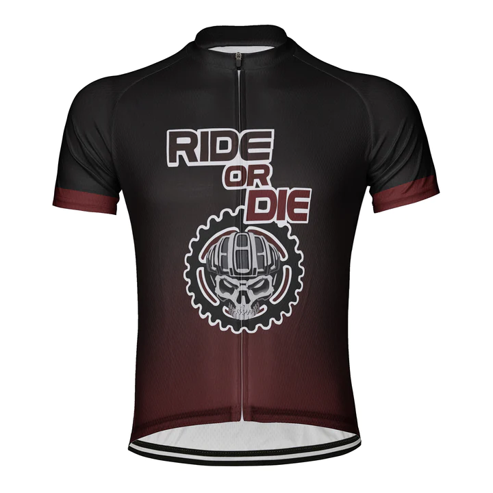 Customized Ride or Die Short Sleeve Cycling Jersey for Men