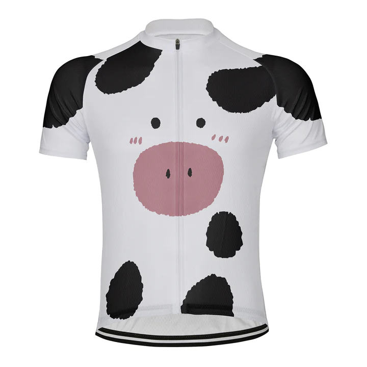 Customized Funny Pig Short Sleeve Cycling Jersey for Men