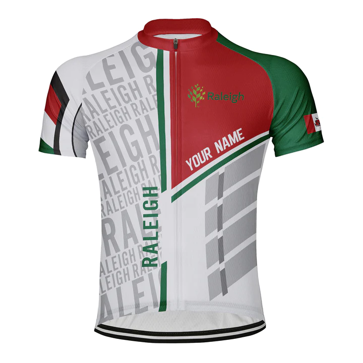 Customized Raleigh Short Sleeve Cycling Jersey for Men