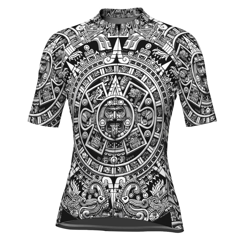 Customized Mexico Aztec Cycling Short Sleeve For Women