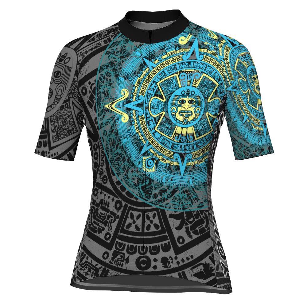 Customized Mexico Aztec Cycling Short Sleeve For Women