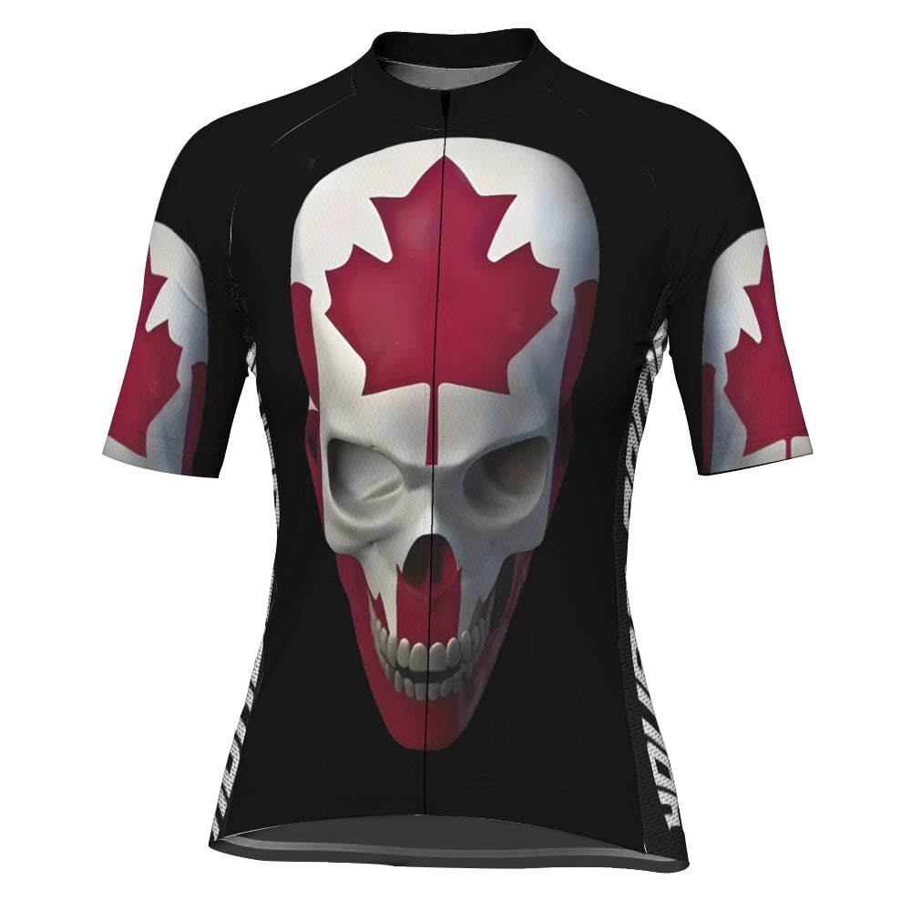 Customized Canada Short Sleeve Cycling Jersey for Women