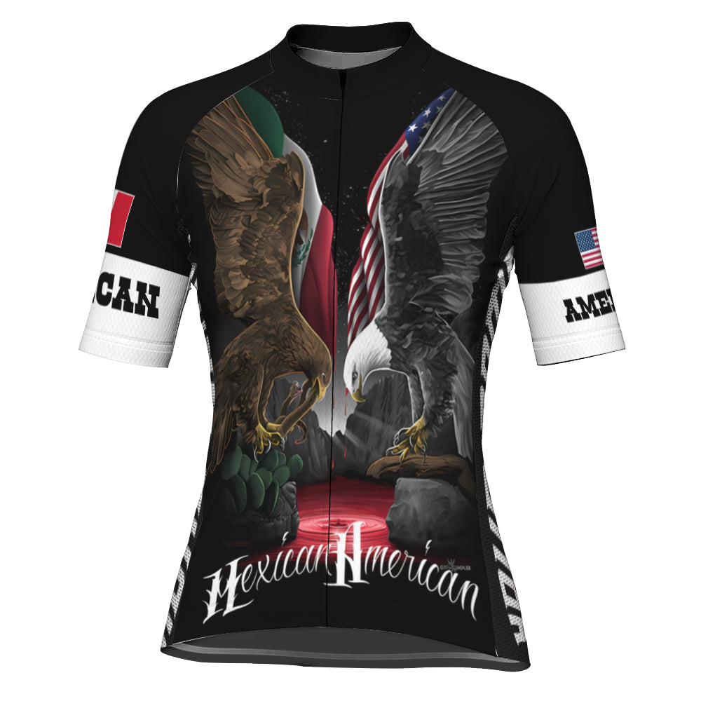 Customized Mexican American Cycling Jersey For Women