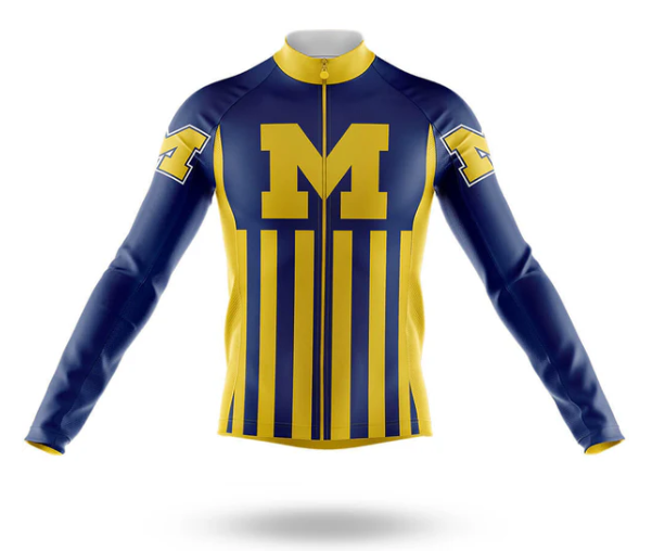 Customized University of Michigan Cycling Kit For Men