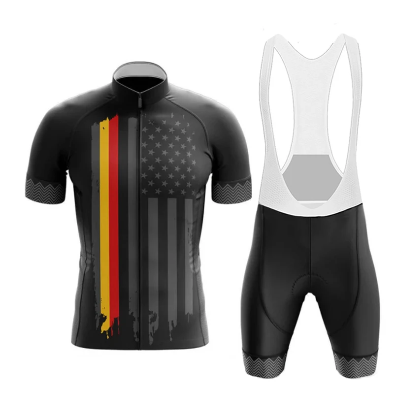 Customized Germany 2024 Summer New Cycling Jersey Set Men's Racing Bicycle