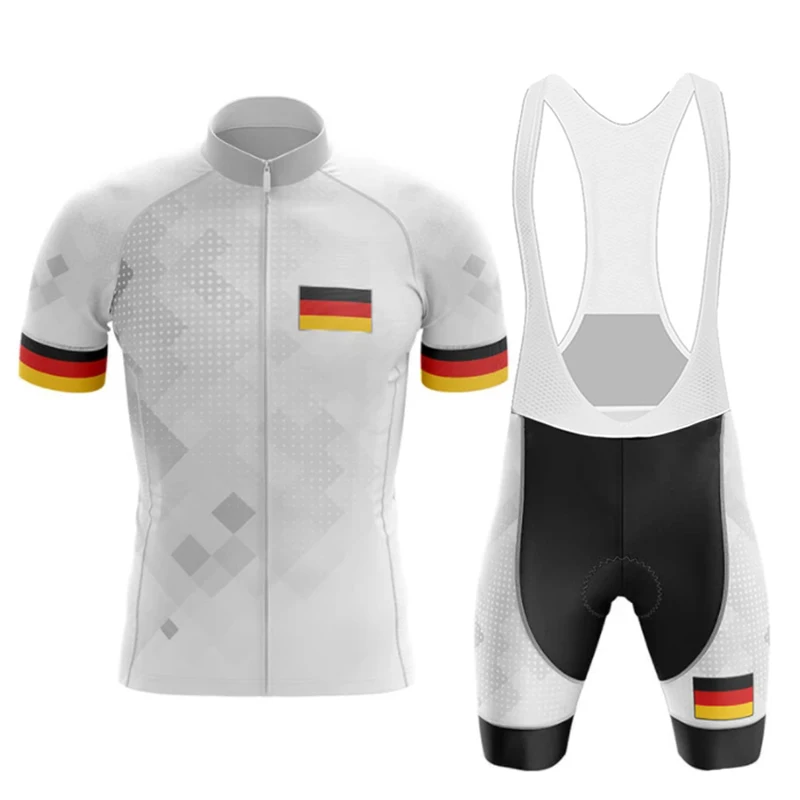 Customized Germany 2024 Summer New Cycling Jersey Set Men's Racing Bicycle