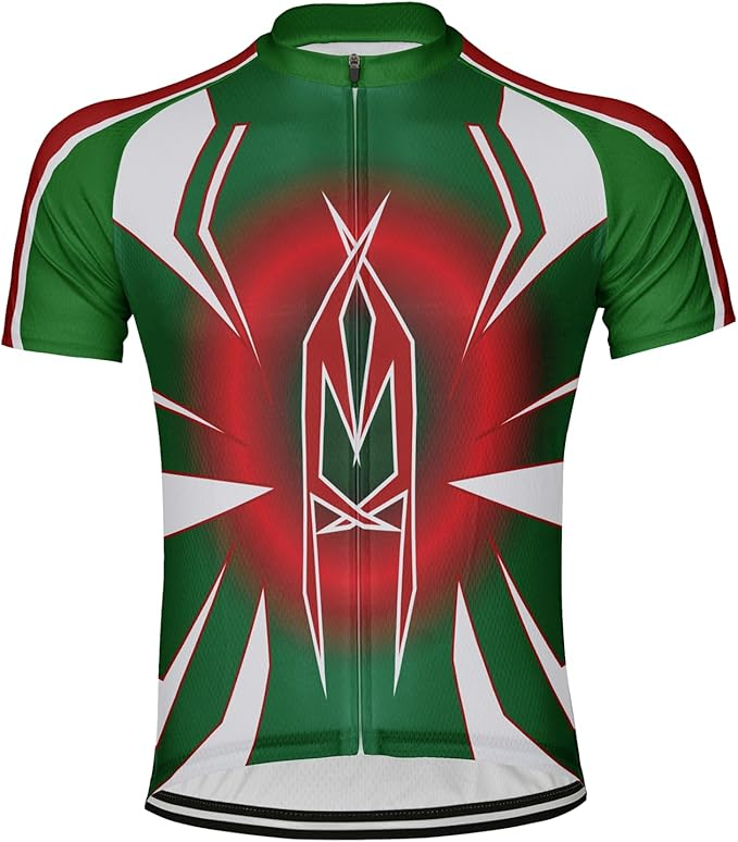 Personalizzalo Italia Uomo Maglia da Ciclismo Manica Corta Bici Maglietta