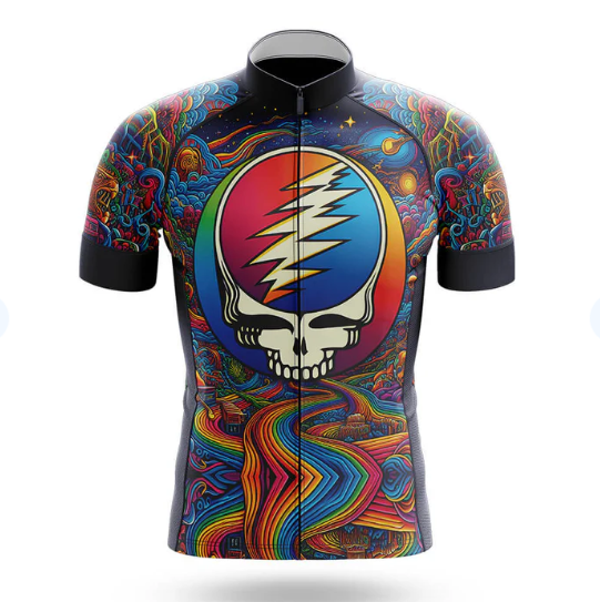 Personalized Grateful Dead Skull Cycling Jersey For Men