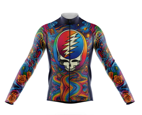 Personalized Grateful Dead Skull Cycling Jersey For Men