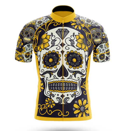 Personalized Sugar Skull Cycling Kit Cycling Jersey For Men