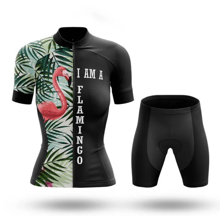 I Am a Flamingo Cycling Kit For Women