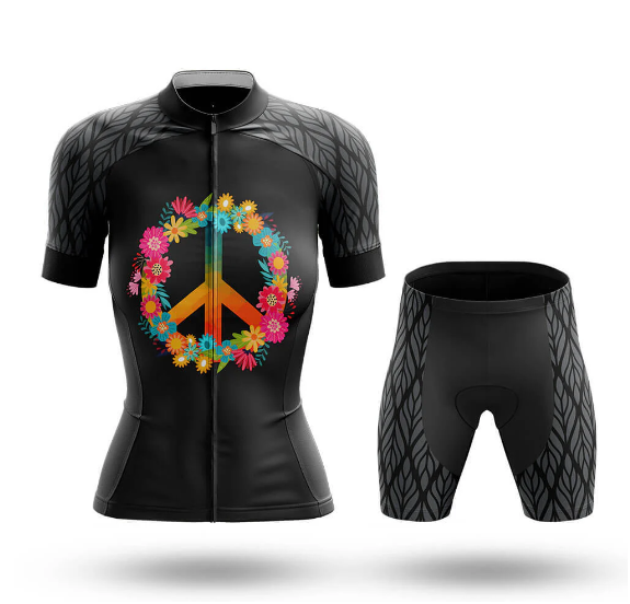 Peace Love Cycling Jersey For Women | Women's Cycling Kit