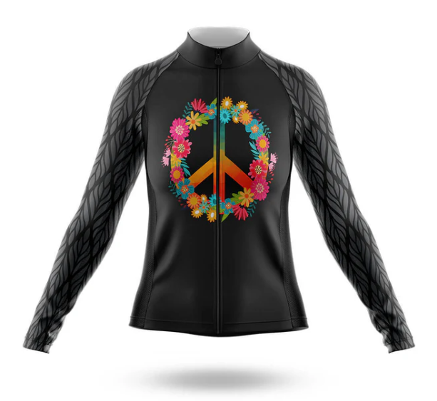 Peace Love Cycling Jersey For Women | Women's Cycling Kit