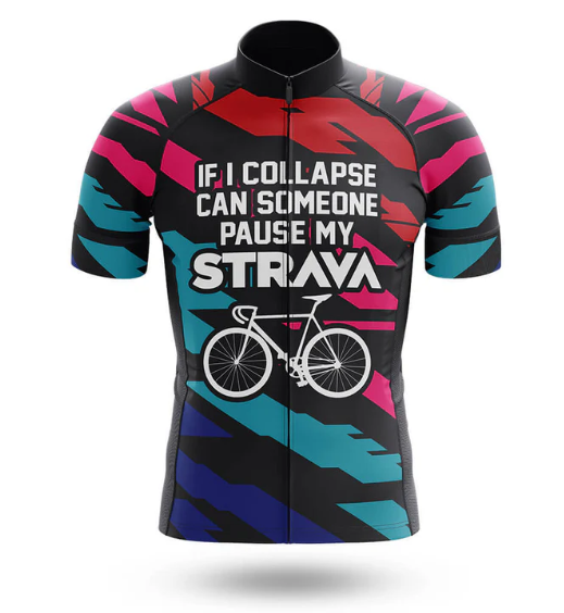 Pause My Strava Cycling Jersey For Men | Men's Cycling Kit