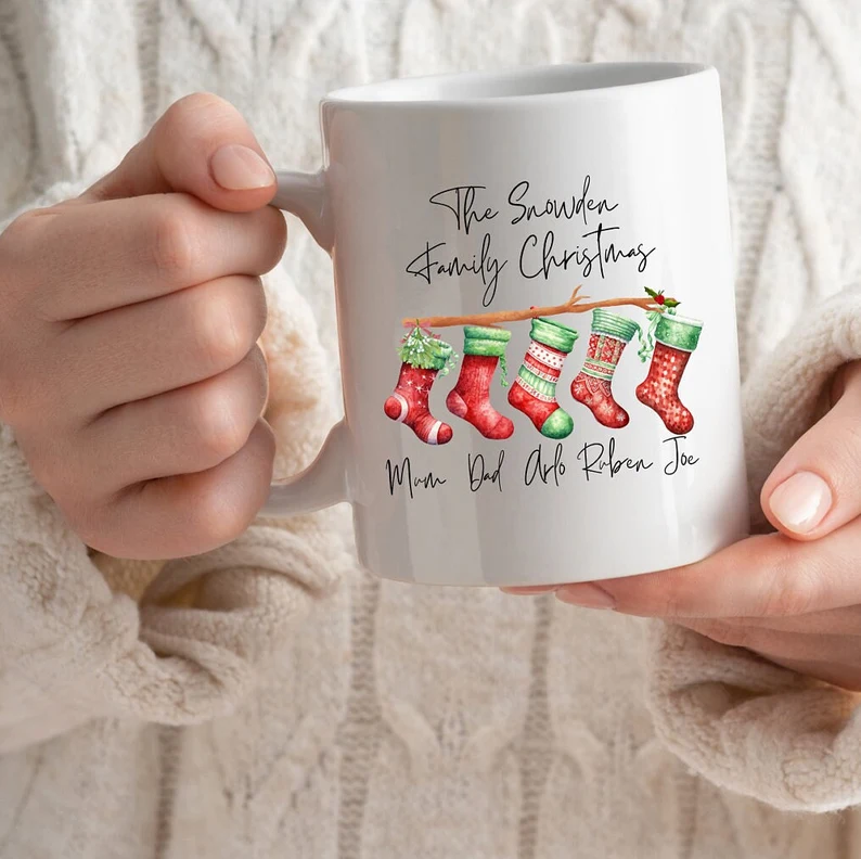 Personalized Christmas mugs, Winter mug, Holiday mug, Gifts for her, Christmas gifts