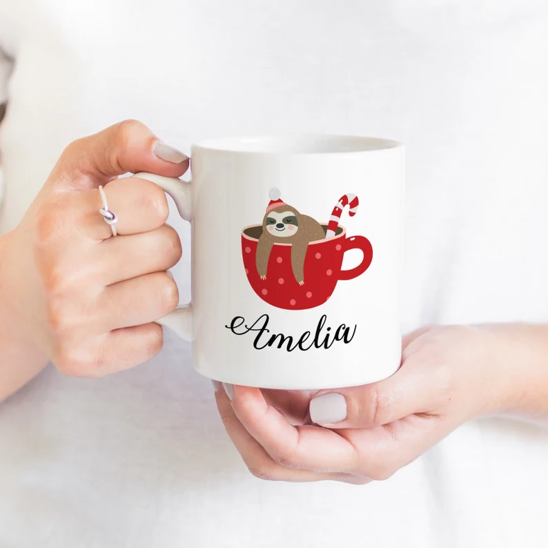 Personalized Christmas mugs, Winter mug, Holiday mug, Gifts for her, Christmas gifts