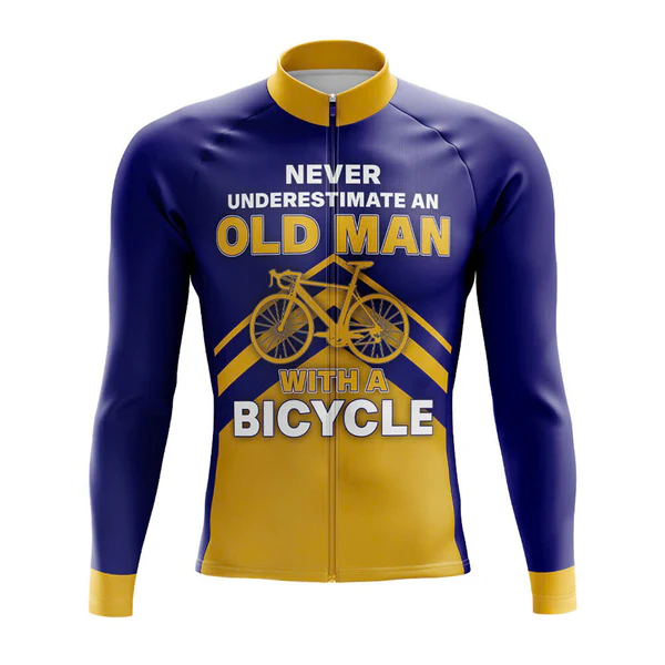 Customized Old Man Long Sleeve Cycling Jersey for Men