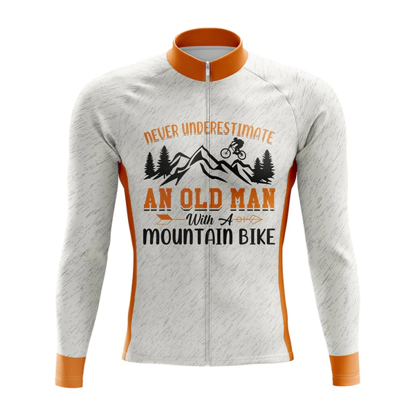 Customized Old Man Long Sleeve Cycling Jersey for Men