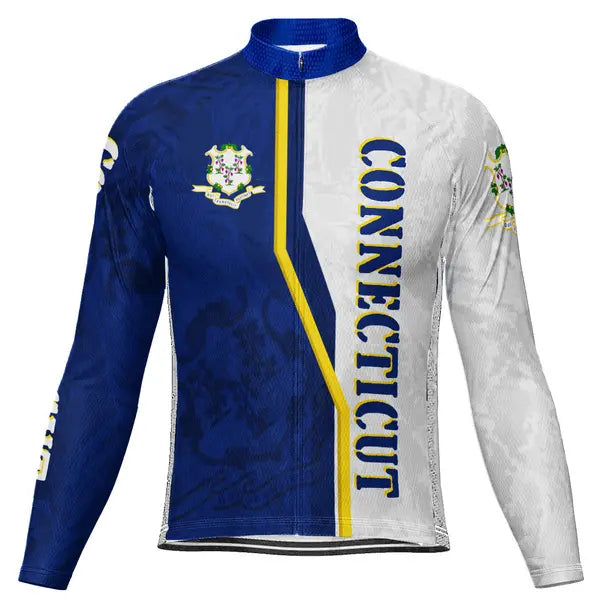 Customized Connecticut Long Sleeve Cycling Jersey for Men