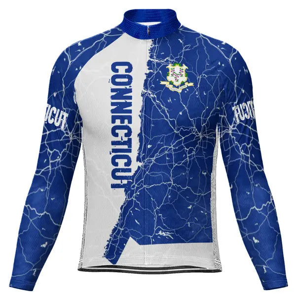 Customized Connecticut Long Sleeve Cycling Jersey for Men