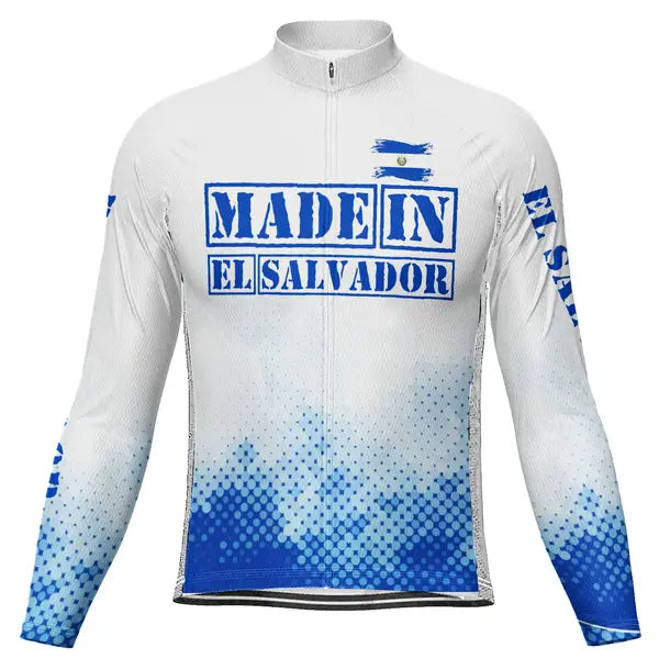 Customized El Salvador Long Sleeve Cycling Jersey for Men