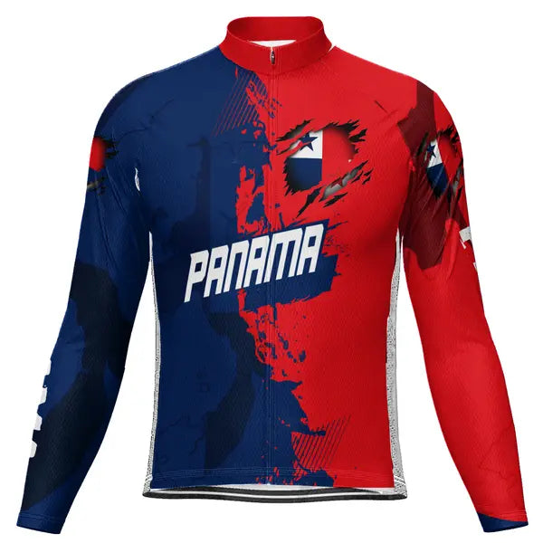 Customized Panama Long Sleeve Cycling Jersey for Men