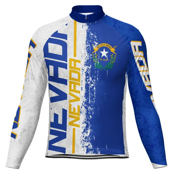 Customized Nevada Long Sleeve Cycling Jersey for Men