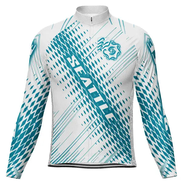 Customized Seattle Long Sleeve Cycling Jersey for Men