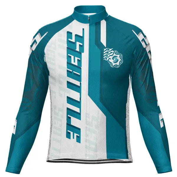 Customized Seattle Long Sleeve Cycling Jersey for Men