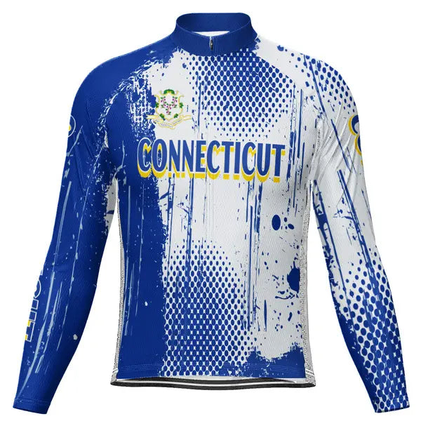 Customized Connecticut Long Sleeve Cycling Jersey for Men