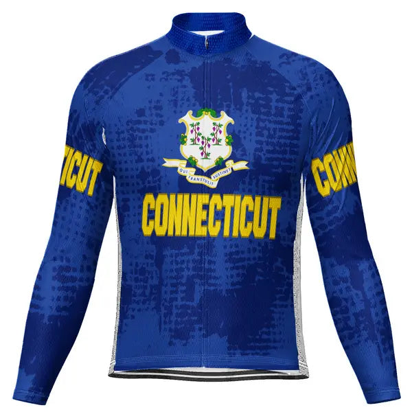 Customized Connecticut Long Sleeve Cycling Jersey for Men