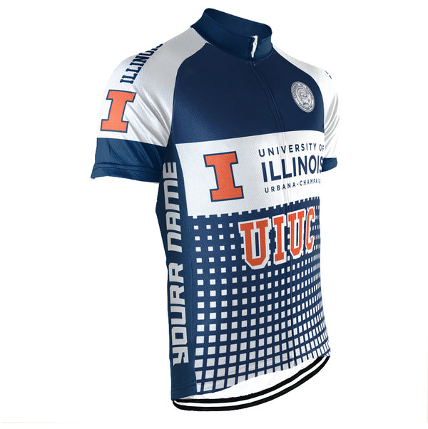 Customized Name University of Illinois at Urbana Cycling Short For Men