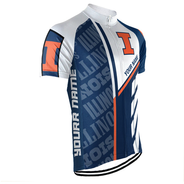 Customized Name University of Illinois at Urbana Cycling Short For Men