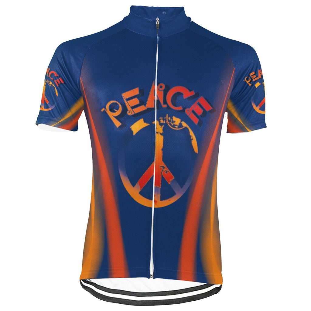 Customized PEACE Collection 2 Short Sleeve Cycling Jersey For Men and Women