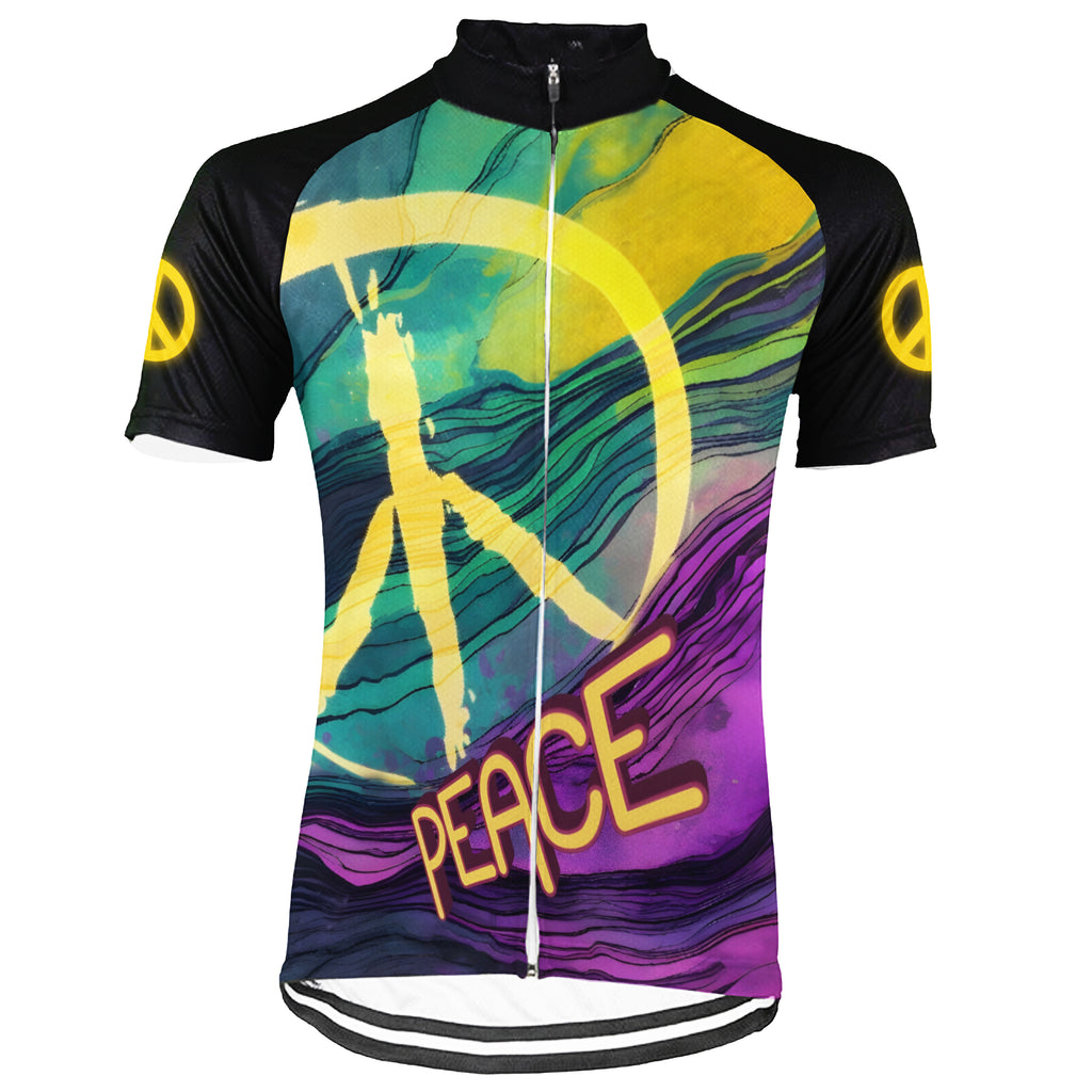 Customized PEACE Collection 2 Short Sleeve Cycling Jersey For Men and Women