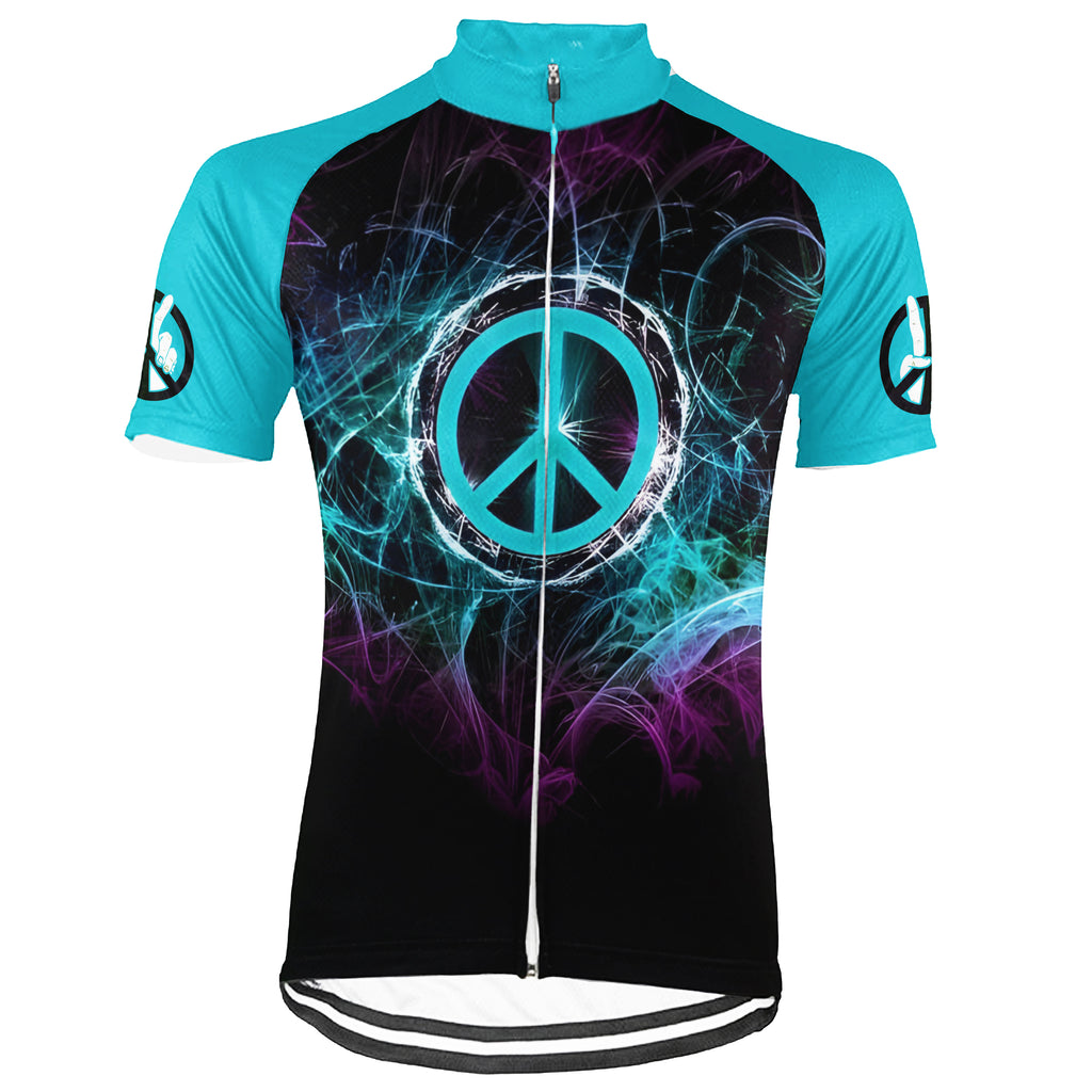 Customized PEACE Collection 2 Short Sleeve Cycling Jersey For Men and Women