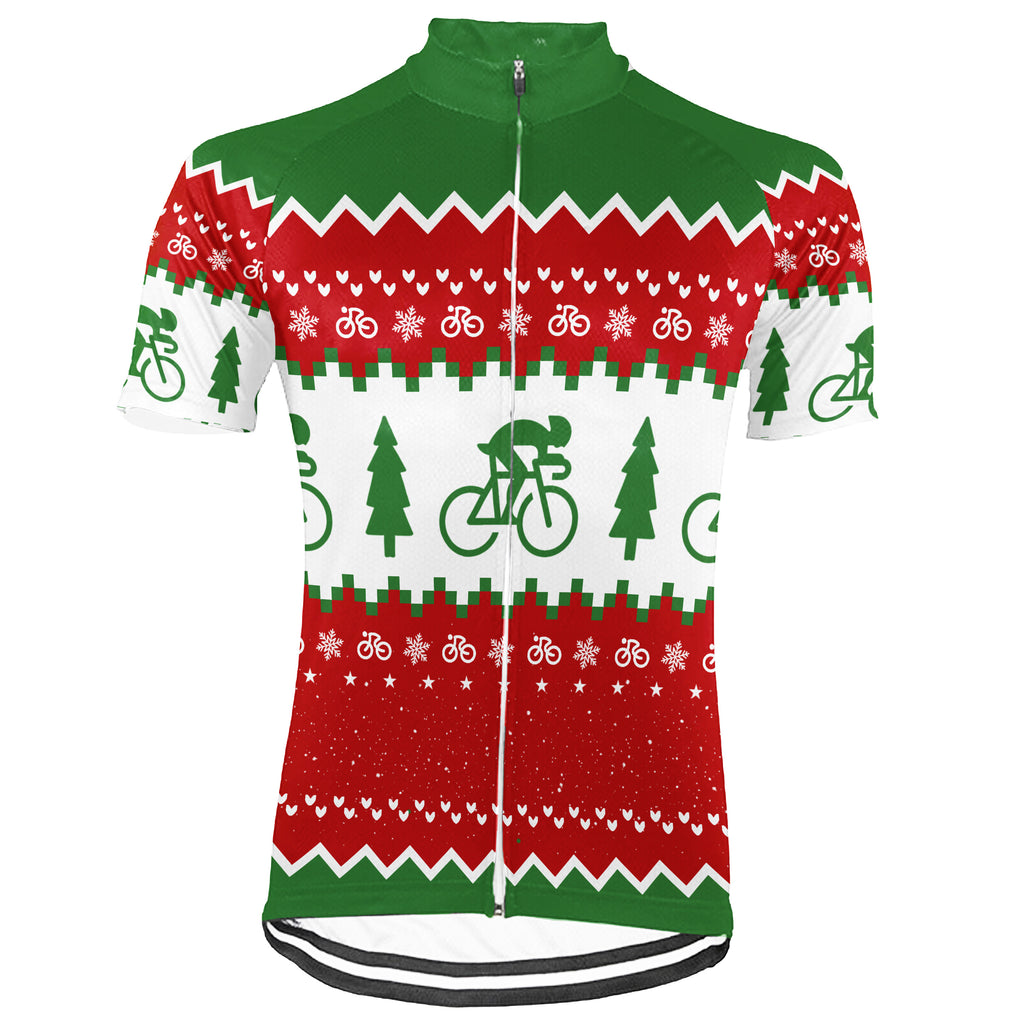 Customized Christmas Collection 2 Short Sleeve Cycling Jersey For Men And Women