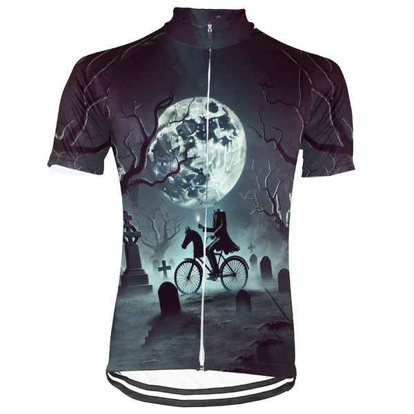 Custom Name Halloween Cycling Jersey For Men