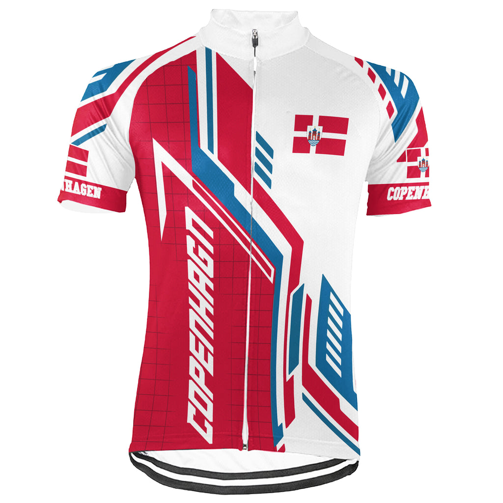 Customized Copenhagen Short Sleeve Cycling Jersey for Men